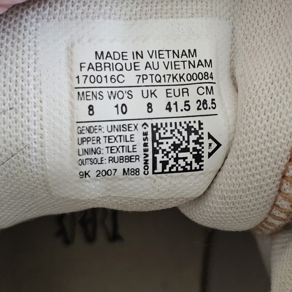 Converse All Star High 'Cozy Club - Ginger Rose' 170016C Unisex - Picture 9 of 9